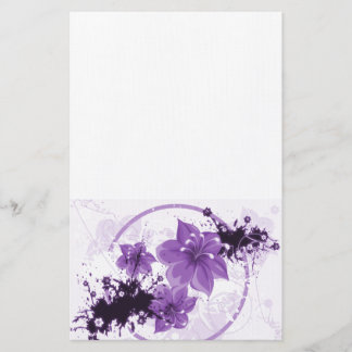 3 HÜBSCHE BLUME - LILA BRIEFPAPIER