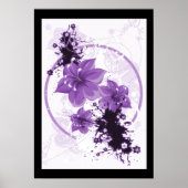 3 HÜBSCHE BLUME - LILA POSTER (Vorne)
