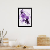 3 HÜBSCHE BLUME - LILA POSTER (Küche)