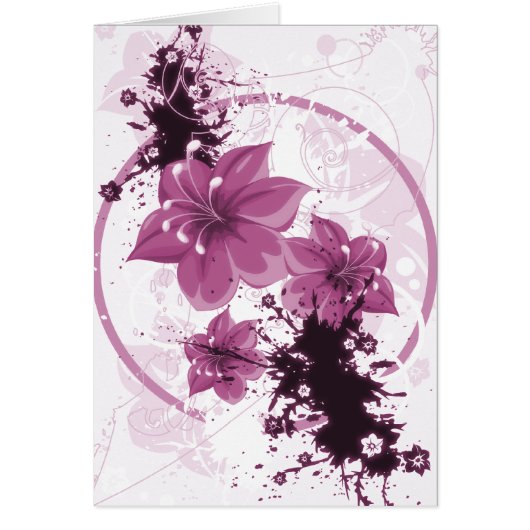 3 hübsche Blumen - Rosa (Vorne)