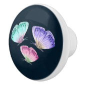 3 Hübsche Pastel-Aquarellbutterfische Keramikknauf (Rechts)