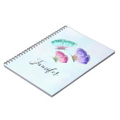 3 Hübsche Pastel-Aquarellbutterfische Notizblock (Linke Seite)