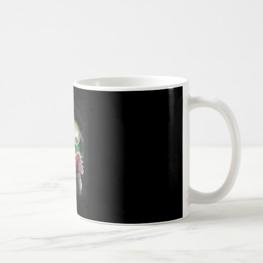 3 Hühner Mond Wolf Hühner heulende Wölfe Kaffeetasse (Rechts)