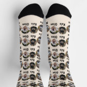 3 Hunde 3 Namen Personalisiertes Hunde-Foto auf El Socken (Oben)