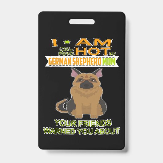 3 Ich bin das psychotische deutsche Schäfermädchen Ausweis (Vorderseite)
