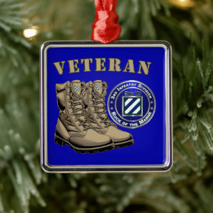 3. ID-Infanteriedivision Weihnachten Ornament Aus Metall