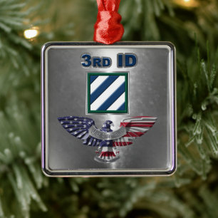 3. ID-Infanteriedivision Weihnachten Ornament Aus Metall