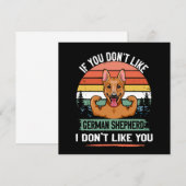 3 If You Don't Like German Shepherd I Don't Like Y Einladung (Vorne/Hinten)