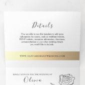 3 in 1 Einfache Foto Hochzeit Dreifach Gefaltete Einladung (Innen Erste Seite)