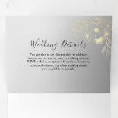 3 in 1 Foto Einladung zum Hochzeitsfeiern (Innen Erste Seite)