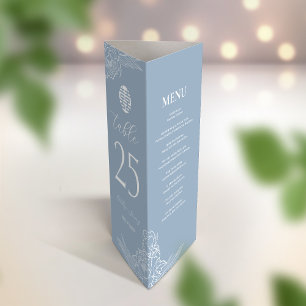 3 in 1 Tischnummer, Menü & Dankeschön Karte