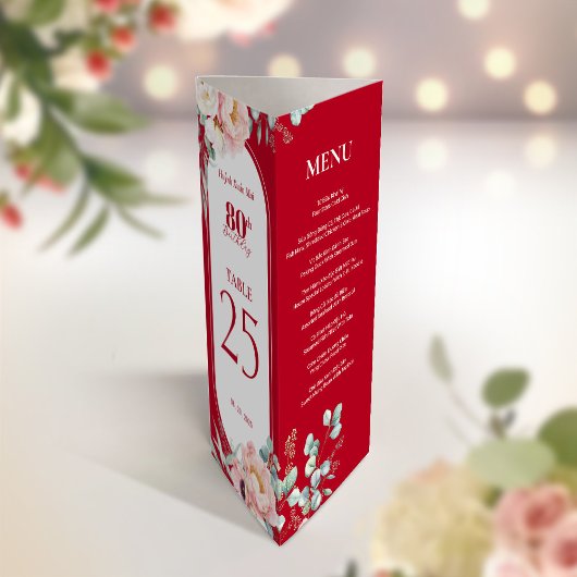 3 in 1 Tischnummer, Menü & Dankeschön Karte