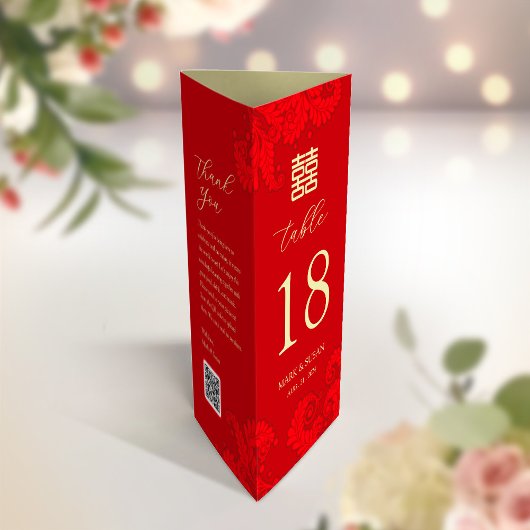 3 in 1 Tischnummer, Menü & Dankeschön Karte