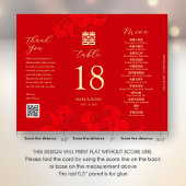 3 in 1 Tischnummer, Menü & Dankeschön Karte