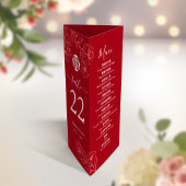 3 in 1 Tischnummer, Menü & Dankeschön Karte