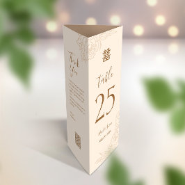3 in 1 Tischnummer, Menü & Dankeschön Karte