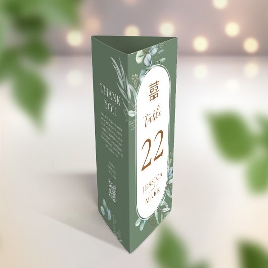 3 in 1 Tischnummer, Menü & Dankeschön Karte