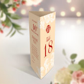 3 in 1 Tischnummer, Menü & Dankeschön Karte