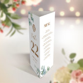 3 in 1 Tischnummer, Menü und Foto Vielen Dank