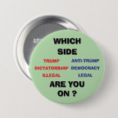 3 inch round Button (Vorne & Hinten)