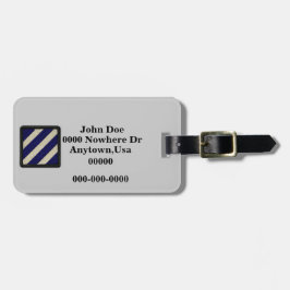 3. INF DIV Infanterieabteilung Veteranen Gepäckanhänger