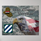 3. Infanterie Div Iraq Combat Veteran Poster (Vorne)