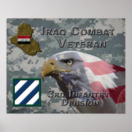 3. Infanterie Div Iraq Combat Veteran Poster (Vorne)