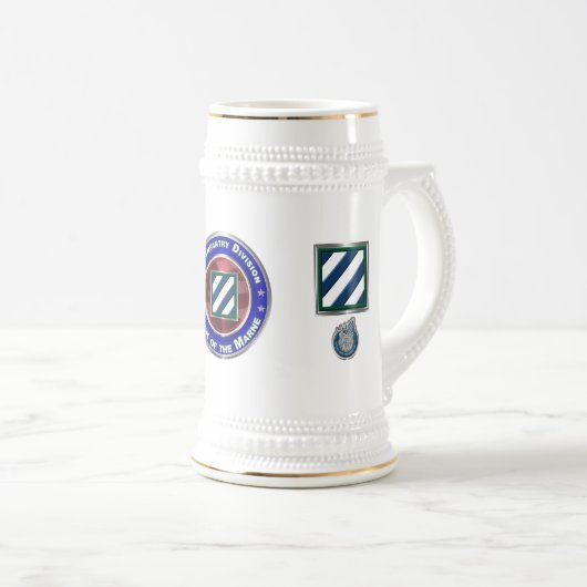 3. Infanterie Division Rock der Marne! Bierglas (VorderseiteRechts)