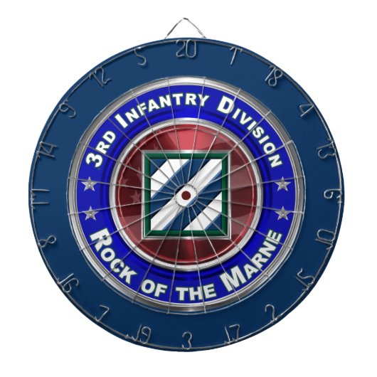3. Infanterie Division Rock der Marne! Dartscheibe (vorne)