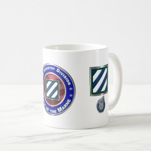 3. Infanterie Division Rock der Marne! Kaffeetasse (VorderseiteRechts)