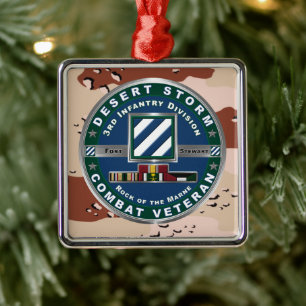 3. Infanterie-Division Weihnachten Desert Storm  Ornament Aus Metall