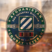 3. Infanterieabteilung Afghanistan Veteran Fensteraufkleber (Blatt 2)