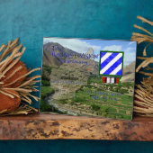 3. Infanterieabteilung OEF Veteran Plaque Fotoplatte (Seite)