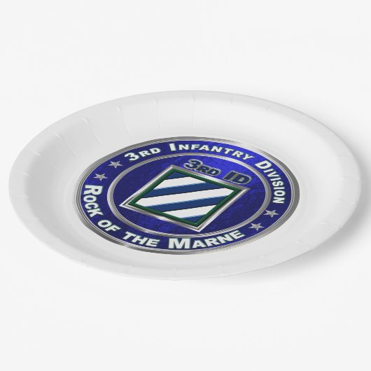 3. Infanterieabteilung Pappteller (Schrägansicht)