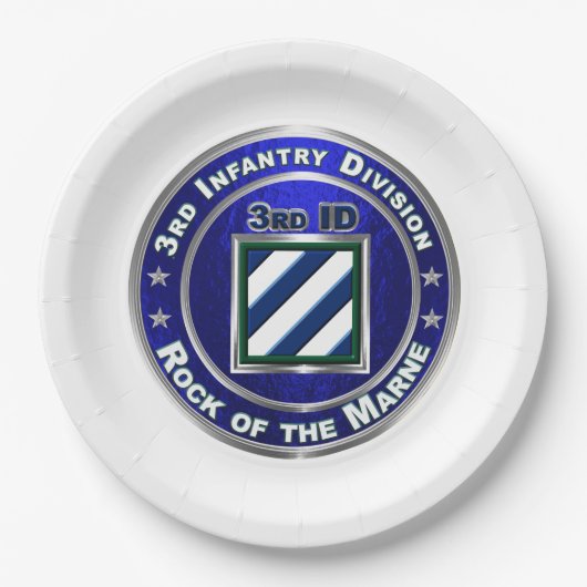 3. Infanterieabteilung Pappteller (Vorderseite)