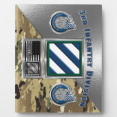 3. Infanterieabteilung "Rock of the Marne" Fotoplatte (Vorderseite)