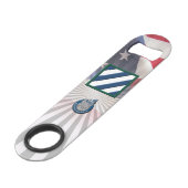 3. Infanterieabteilung "Rock of the Marne" Speed Flaschenöffner (Vorderseite Schrägansicht)