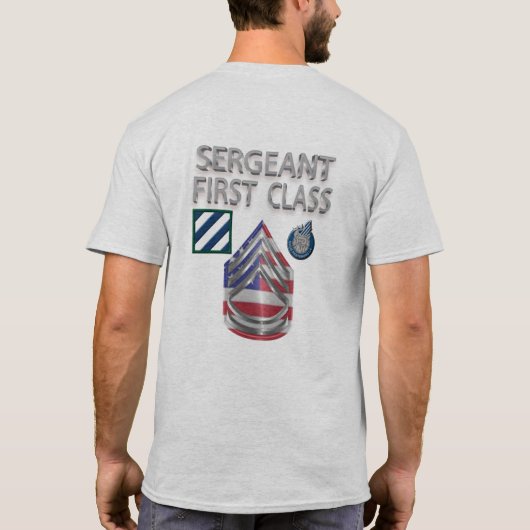 3. Infanterieabteilung Sergeant First Class T-Shirt (Rückseite)