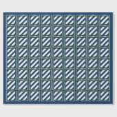 3. Infanterieabteilung - Silver Gerahmt Patch Wrap Geschenkpapier (Flach)