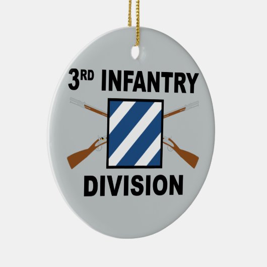 3. Infanterieabteilung - Überquerte Gewehre - mit  Keramikornament (Rechts)