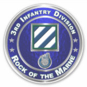 3. Infanterieabteilung Veteran Aufkleber (Vorderseite)