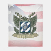 3. Infanterieabteilung Veteran Fleecedecke (Vorderseite)