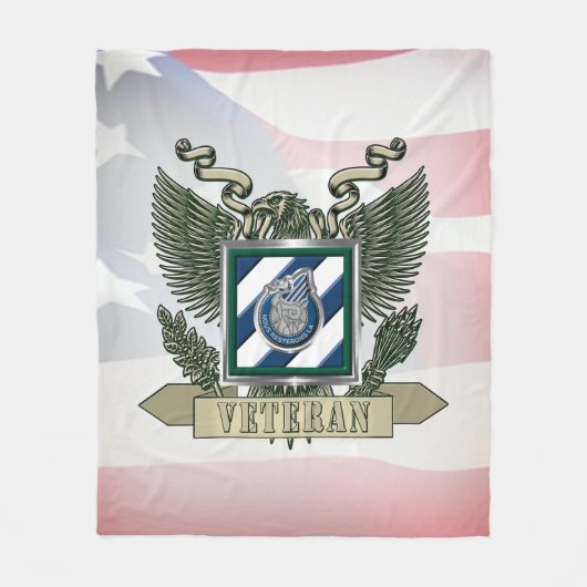 3. Infanterieabteilung Veteran Fleecedecke (Vorderseite)