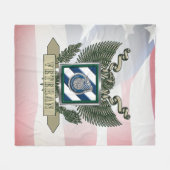 3. Infanterieabteilung Veteran Fleecedecke (Vorderseite (Horizontal))