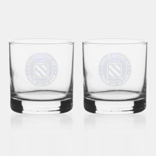 3. Infanterieabteilung Whiskyglas (Rückseite)