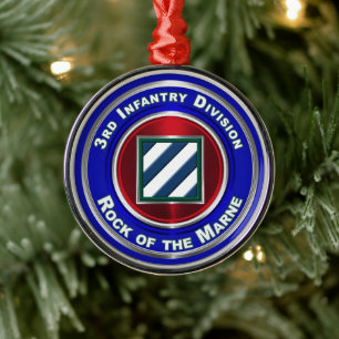 3. Infanteriedivision Christmas Keepake Ornament Aus Metall