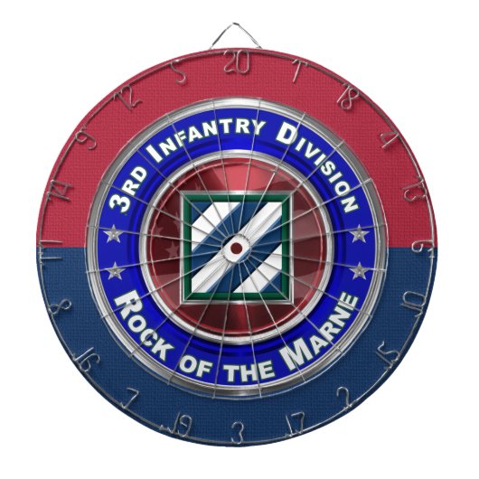 3. Infanteriedivision Fels der Marne! Dartscheibe (vorne)