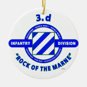 3. INFANTERIEDIVISION " FELSEN Des MARNES " Keramikornament