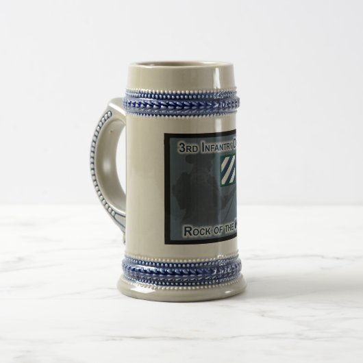 3. Infanteriedivision-Geschenk Stein Bierglas (Vorderseite Links)