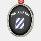 3. Infanteriedivision Silbernes Ornament (Links)